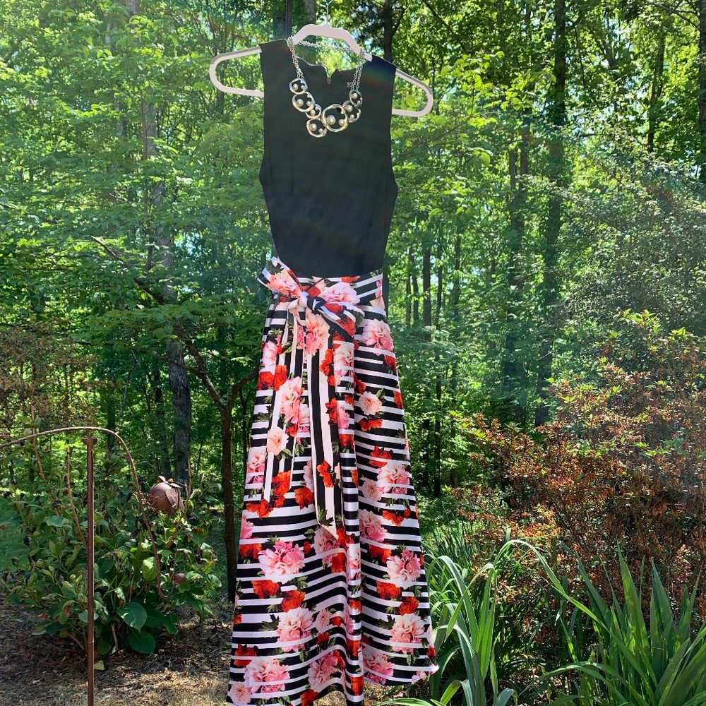 SLNY floral dress